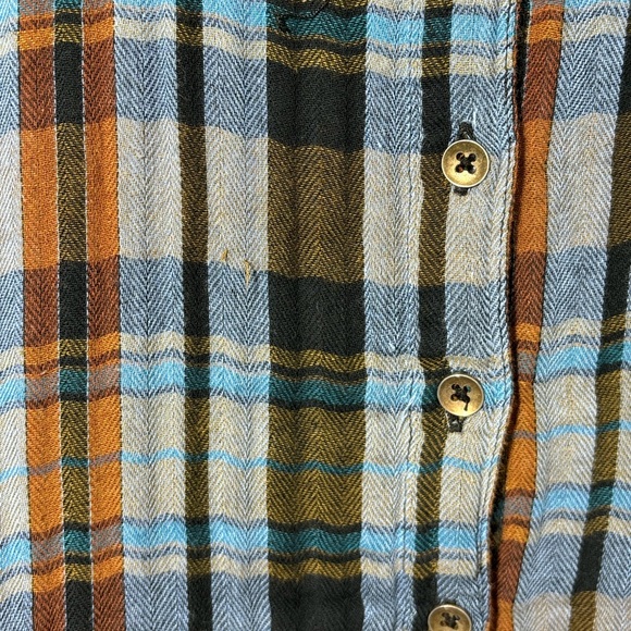 Free People Magical Plaid Embroidered Shirt - Picture 4 of 10